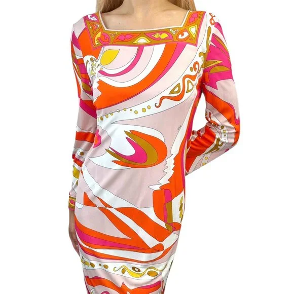 open lace back dress Pucci Floral Pattern Longsleeve Dress main image 0